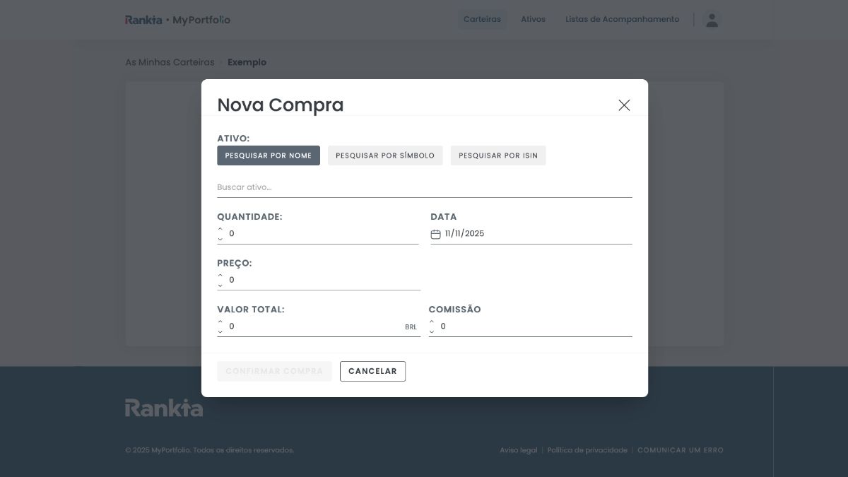 nova compra rankia myportfolio