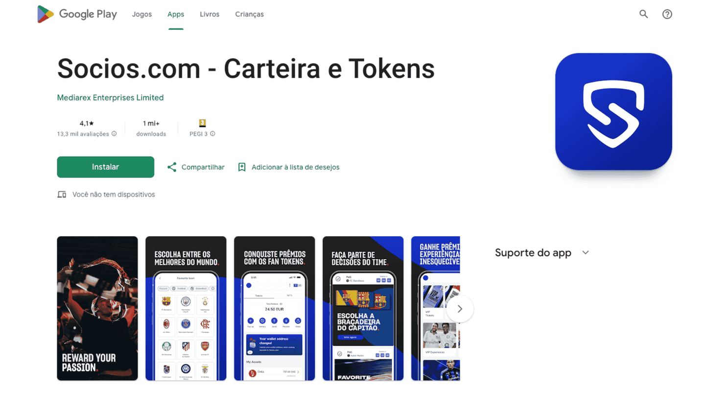 aplicativo socios.com