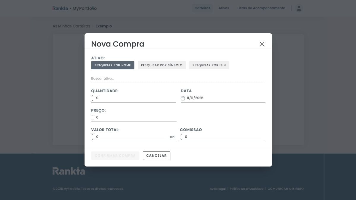 nova compra rankia myportfolio