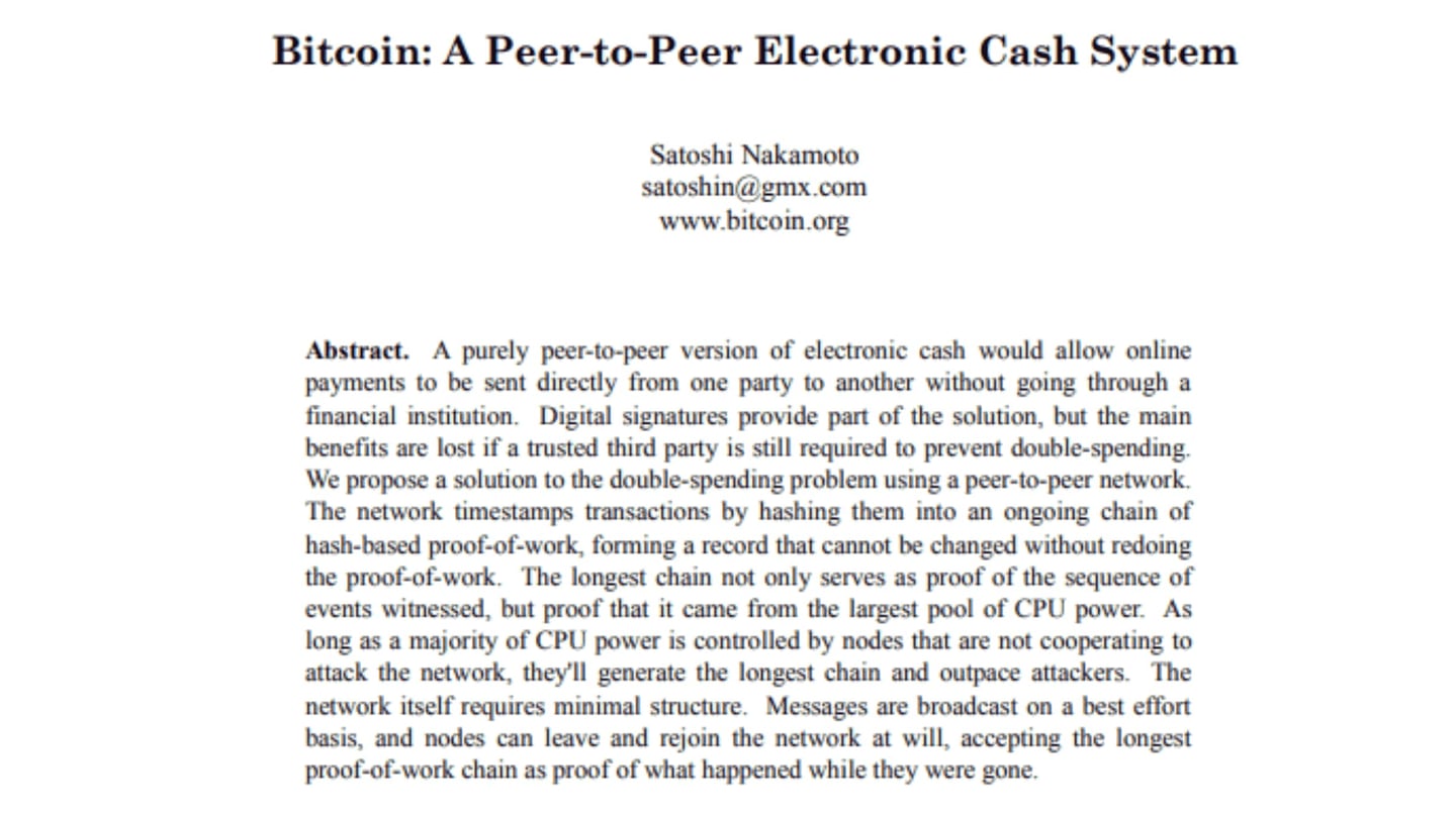 Whitepaper bitcoin Satoshi