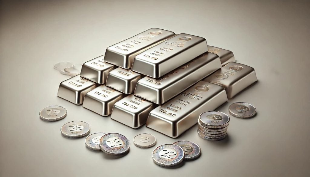 imagem de lingotes de platina