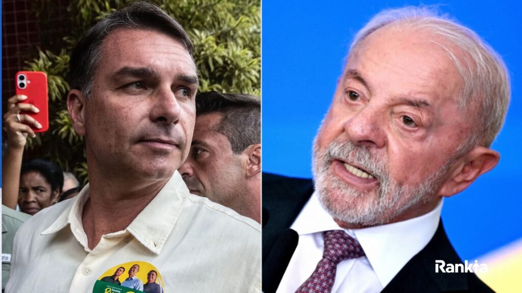 Flávio Bolsonaro e Lula